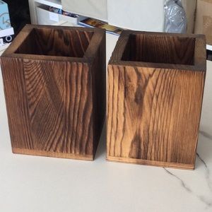 Wooden Pencil holders set